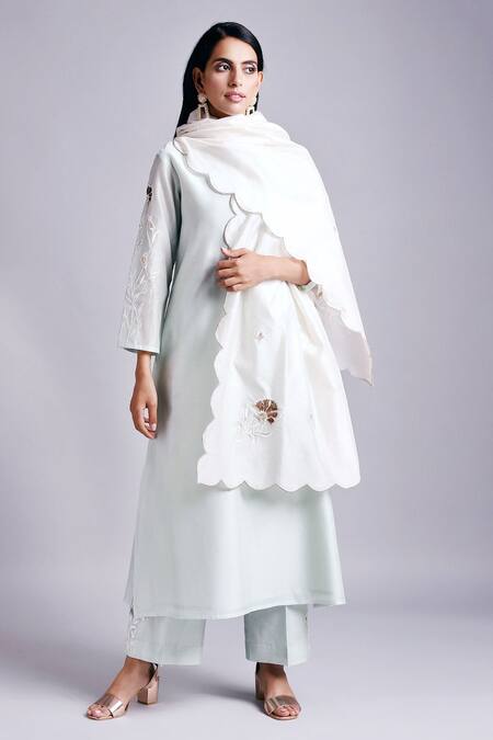 Buy Anantaa By Roohi Green Silk Chanderi Kurta Online at Aza Fashions Buy_Anantaa By Roohi_Green Silk Chanderi Kurta _Online_at_Aza_Fashions