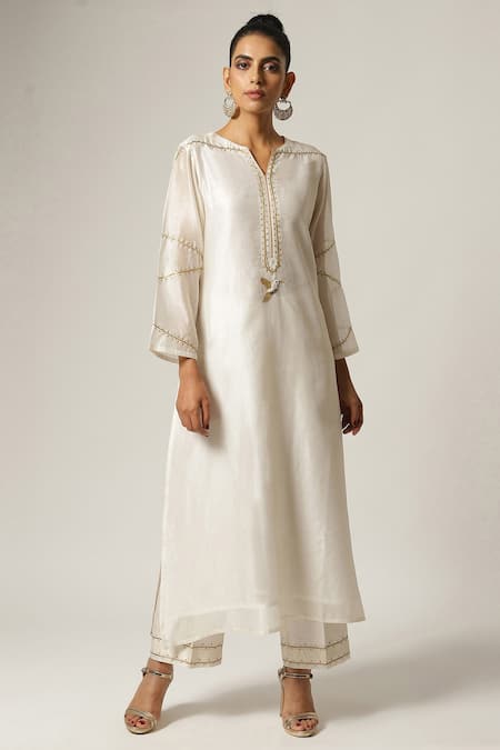 Anantaa by Roohi Silk Chanderi Kurta 