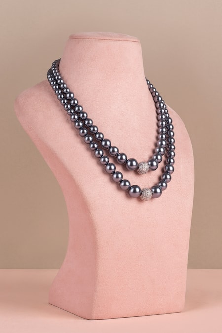 Only Yours Jewelry - A Pearl,Swarovski Crystal, & Sterling Silver Necklace