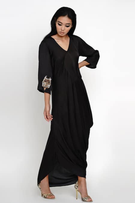 Angry Owl Draped Dress 