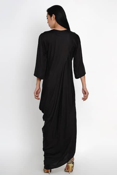 Angry Owl Draped Dress 