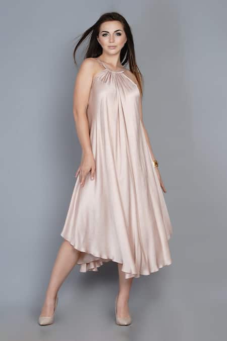 Angry Owl Halter Flared Dress 