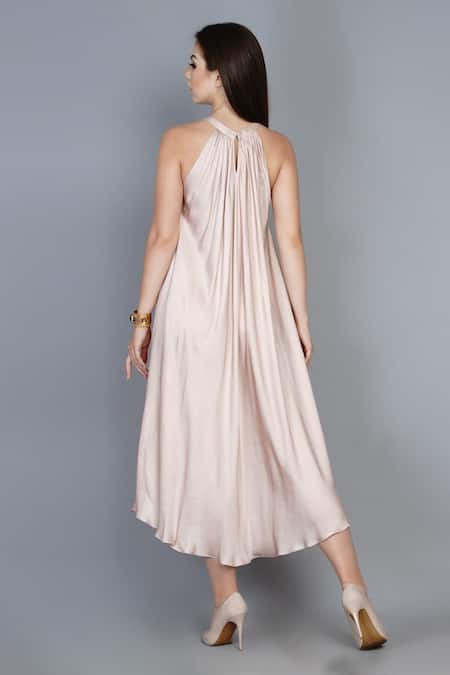 Angry Owl Halter Flared Dress 