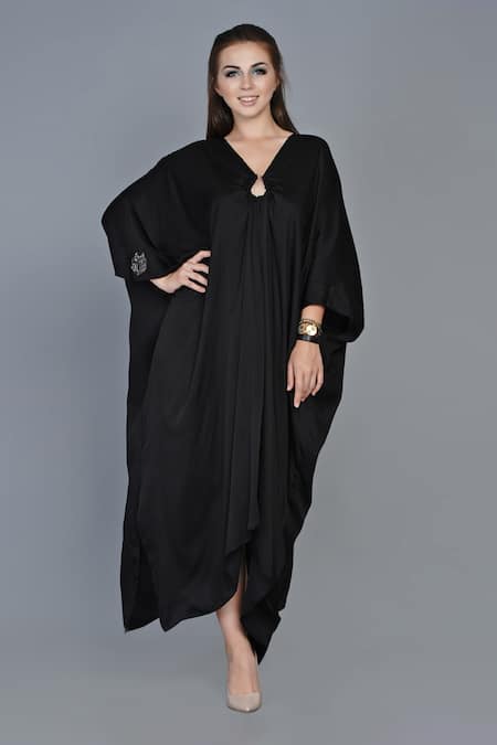 Angry Owl Asymmetric Kaftan Dress 