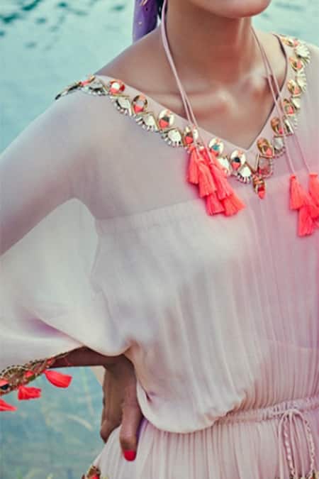 Maison Blu Embroidered Dress 