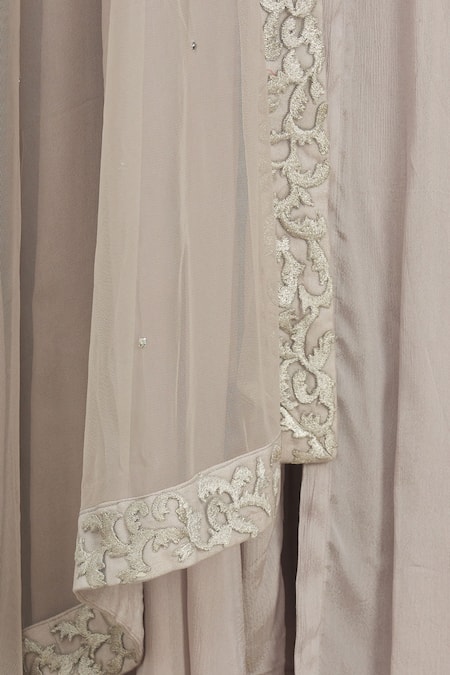 Neha Khullar Grey Round Embroidered Anarkali Set at Aza Fashions Neha Khullar_Grey Round Embroidered Anarkali Set _at_Aza_Fashions