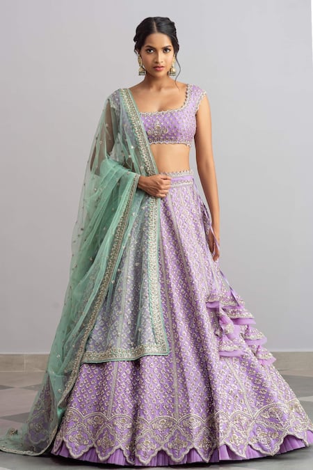 Anushree Reddy Aafreen Organza Bridal Lehenga Set 