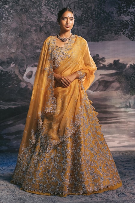 Anushree Reddy Organza Bridal Lehenga Set 