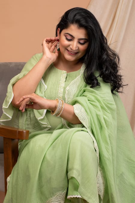 Anushka Repswal - Sewing Love Pleated Kurta Set 