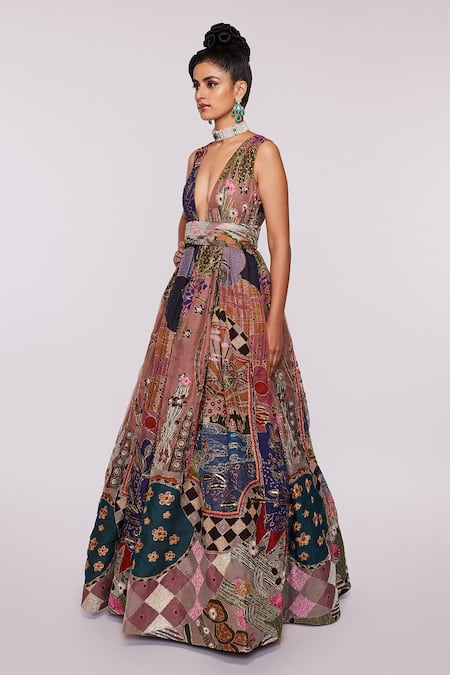Buy Ball Gown by Indian Luxury Designer online 2024