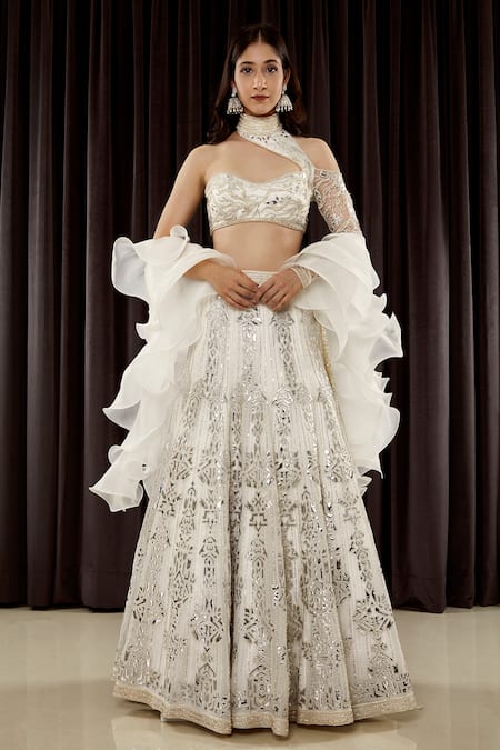 Asra Foil Embroidered Lehenga Set 