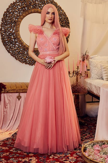 Victorian Dress Ball Gown Victorian Pink Bustle Dress with Leaf Masquerade  Fancy Costume For Women : Clothing, Shoes & Jewelry - Amazon.com