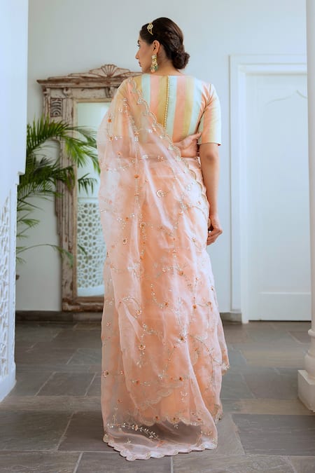 Aarti Sethia Striped Blouse 