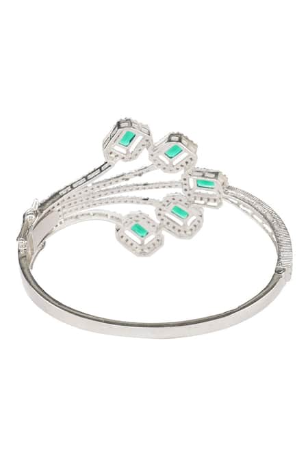 Auraa Trends Rhodium Finish Studded Bracelet 