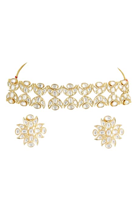 Auraa Trends Kundan Choker Necklace Set 