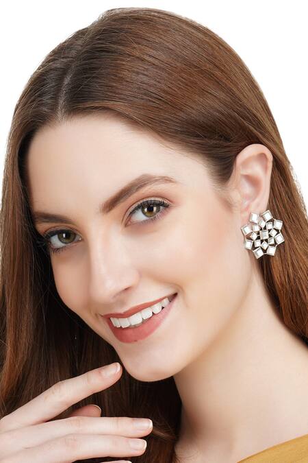 Auraa Trends Kundan Polki Studs 