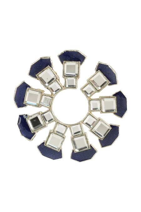 Shop_Auraa Trends_Gold Plated Diamonds, Stones Kundan Studs _Online_at_Aza_Fashions