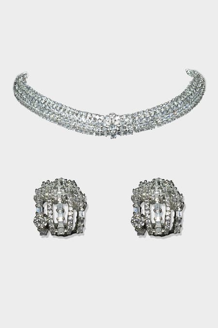 Auraa Trends Zircon Choker Set 