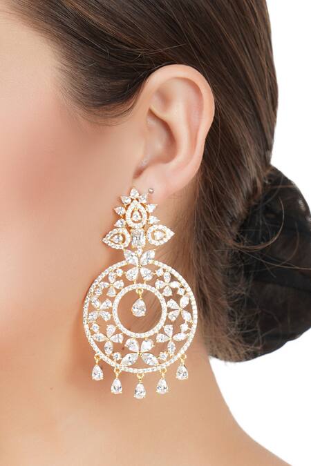 Auraa Trends Crystal Danglers 