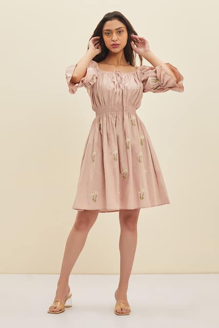 Meadow Aurora Embroidered Dress 