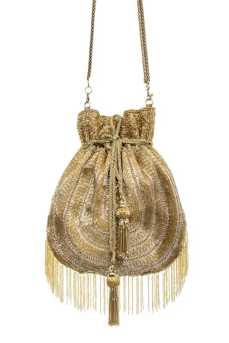 SG Collection by Sonia Gulrajani Aura Embroidered Potli Bag 