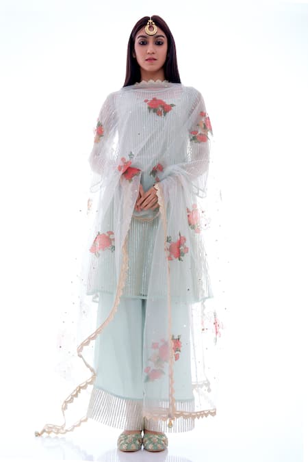 Pooja Rajpal Jaggi Embroidered Kurta & Pant Set 