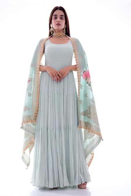 Pooja Rajpal Jaggi Embellished Anarkali Set 