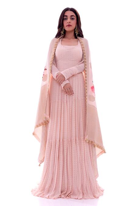 Buy Pooja Rajpal Jaggi Black Anarkali Georgette Dupatta Banarasi Pant Crepe U Embellished Set Online at Aza Fashions Buy_Pooja Rajpal Jaggi_Black Anarkali Georgette Dupatta Banarasi Pant Crepe U Embellished Set_Online_at_Aza_Fashions