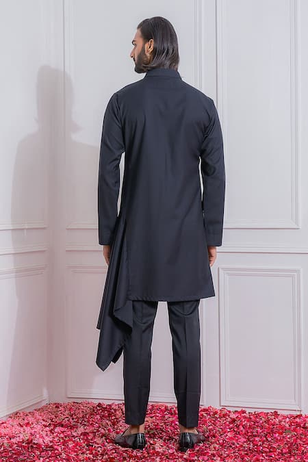 Ankit V Kapoor Draped Kurta & Trouser Set 