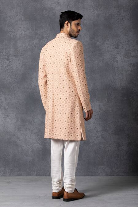 Ankit V Kapoor Lucknowi Embroidered Sherwani Set 