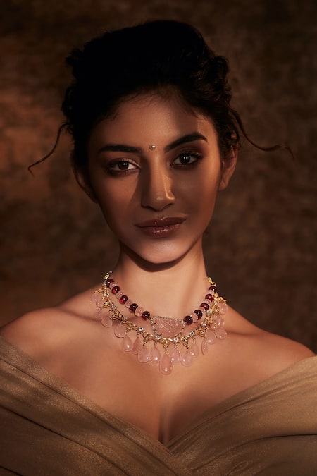 Tarun Tahiliani Handcrafted Double Layered Necklace 