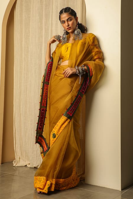 Handweave Maheshwari Handloom Organza – Okhaistore