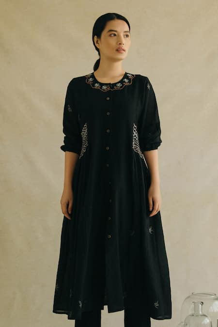 Cord Hand Embroidered Dress 