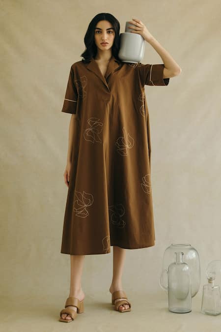 Poplin dress cheap 1800s