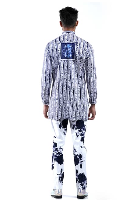 MR. Ajay Kumar Digital Print Animal & Rose Flower Shirt 