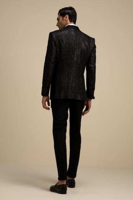 Philocaly Silk Embellished Tuxedo 