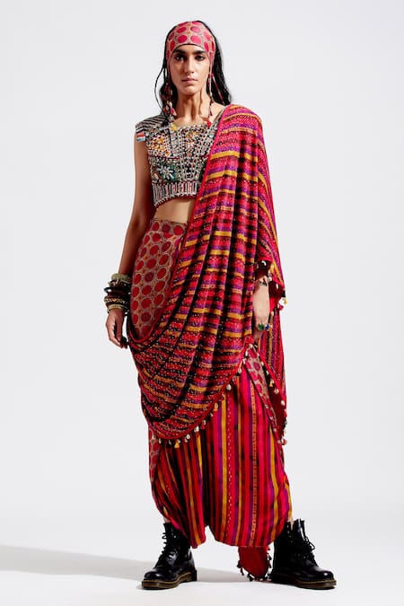 Aseem Kapoor Sadhavi Pre-Draped Embellished Saree 