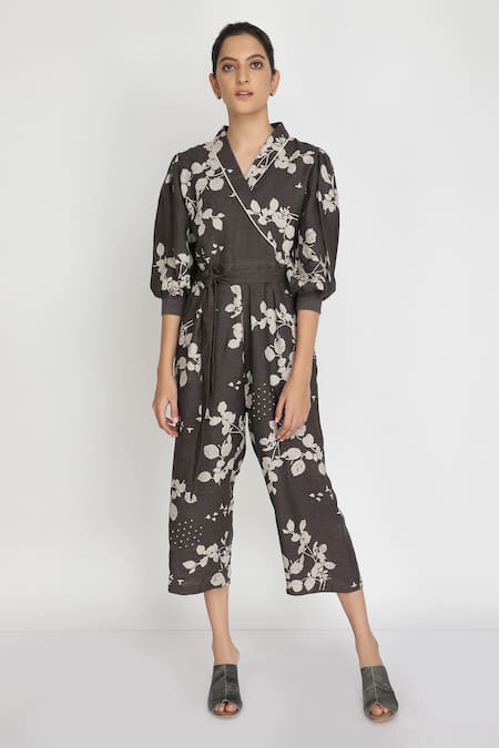 Arcvsh by Pallavi Singh Linen Printed Jumpsuit 