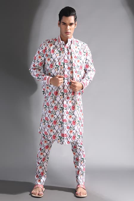 MR. Ajay Kumar Floral Print Bomber Jacket 