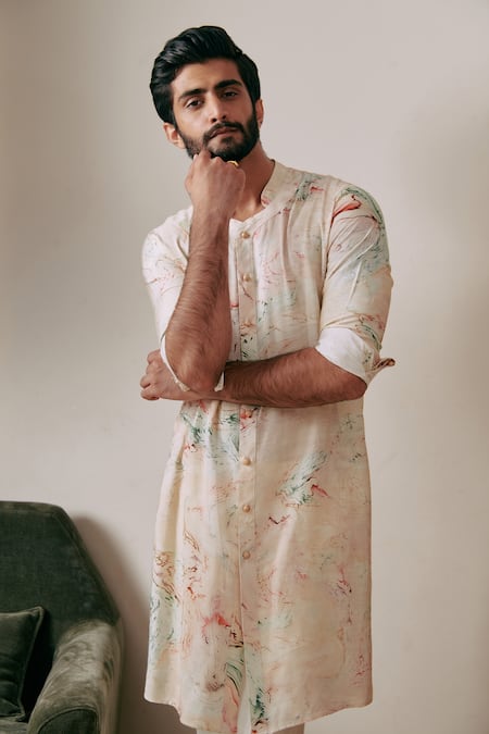Philocaly Iohit Cotton Printed Kurta 