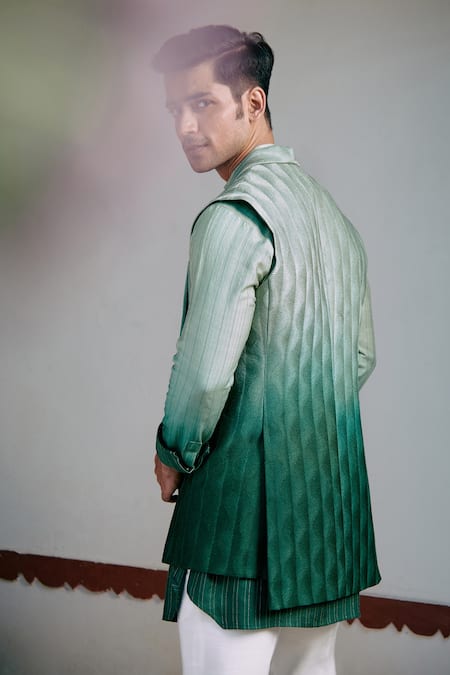 Philocaly Tarangini Ombre Bundi Kurta Set 