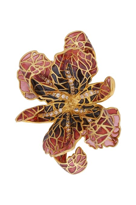 Azga Handcrafted Floral Studs 