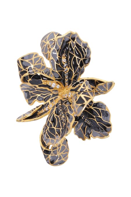 Azga Handcrafted Floral Studs 