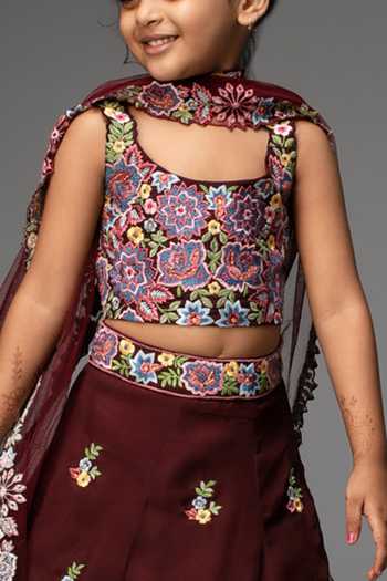 Neha Gursahani Organza Embroidered Lehenga Set 