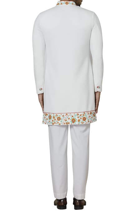 Sol By Piyush Dedhia Overlap Sherwani Set 