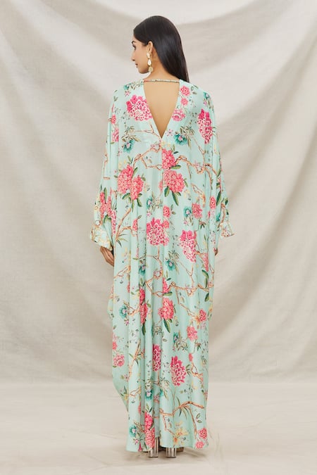 Gopi Vaid Floral Print Kaftan 