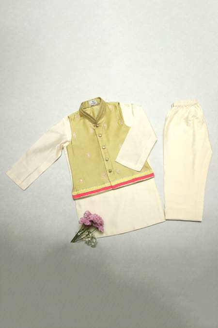 Mockingbird Geometric Gota Work Kurta Set 