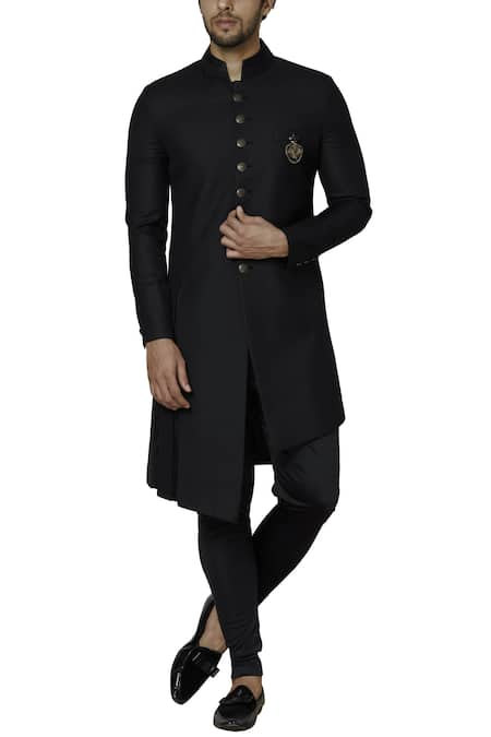 SOL by Piyush Dedhia Button Front Sherwani Set 