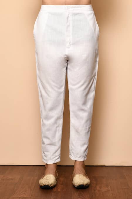 Arihant Rai Sinha Blue Cotton, Silk Mandarin Collar Kurta Set at Aza Fashions Arihant Rai Sinha_Blue Cotton, Silk Mandarin Collar Kurta Set _at_Aza_Fashions