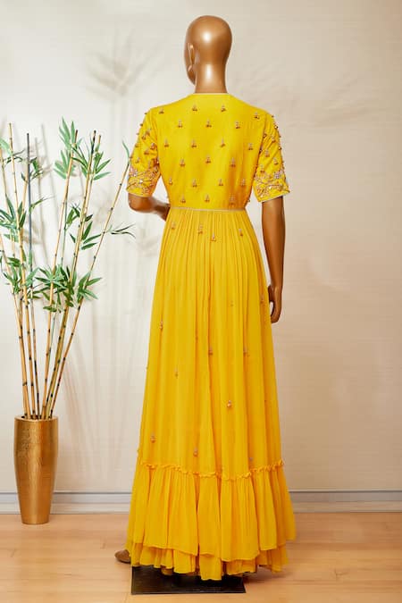 Dinesh Malkani Embroidered Anarkali & Sharara Set 